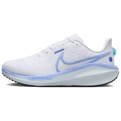 Nike Air Zoom Vomero 17 Breathable Low top Casual Running Shoes Women's White Blue