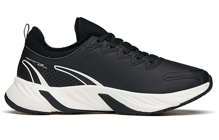 Anta Running Collection Lightweight Cushioning Low top Running Shoes Women’s Black Fleece lined