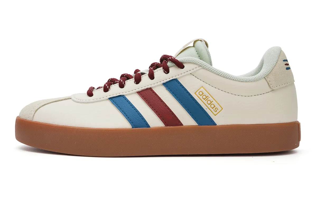 Adidas VL COURT 3.0 Slip Resistant Abrasion Resistant Low top Casual Shoes Women's Beige