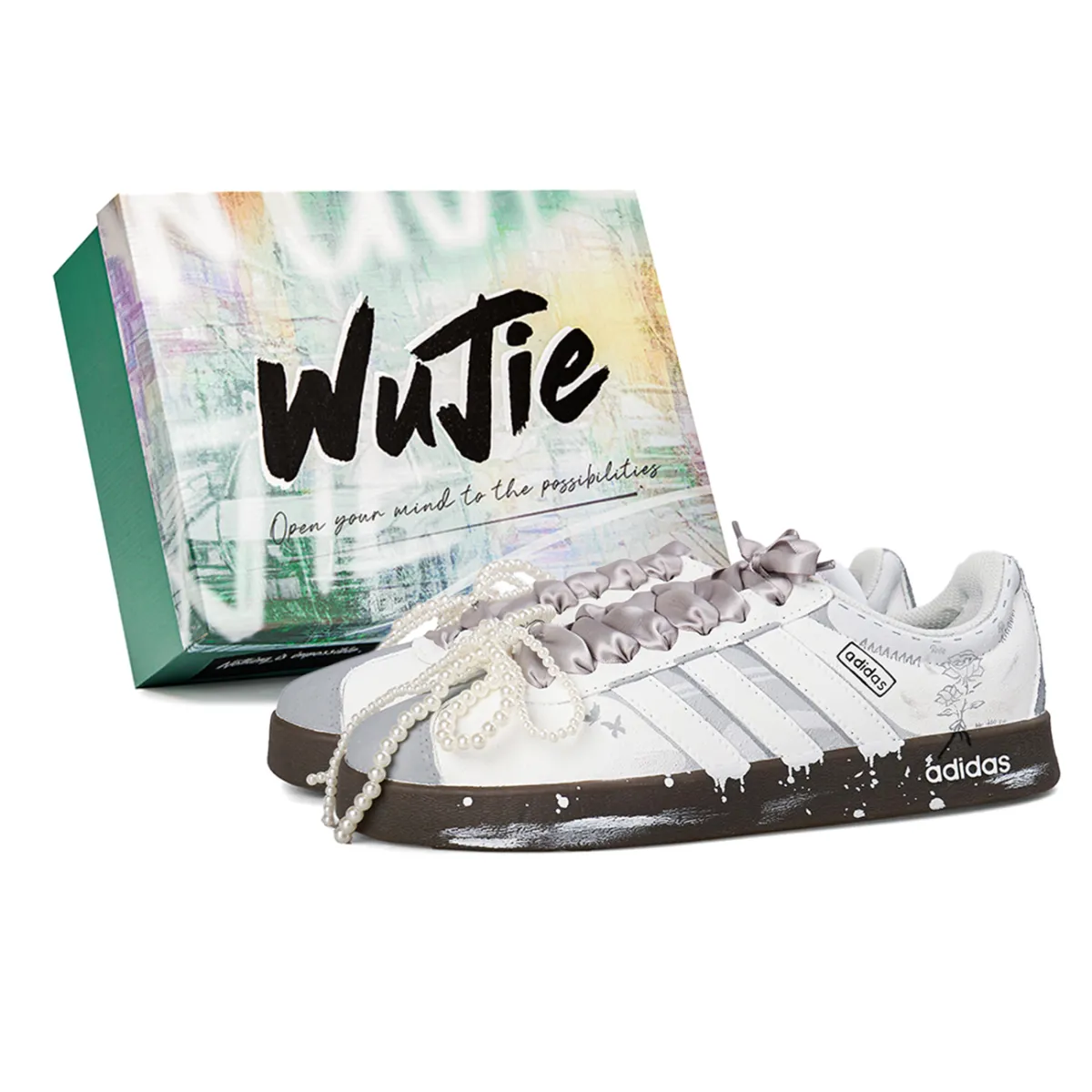 Adidas VL COURT 2.0 Lifestyle Box, Rose Abrasion Resistant Abrasion Resistant Low top Skateboard Shoes Unisex