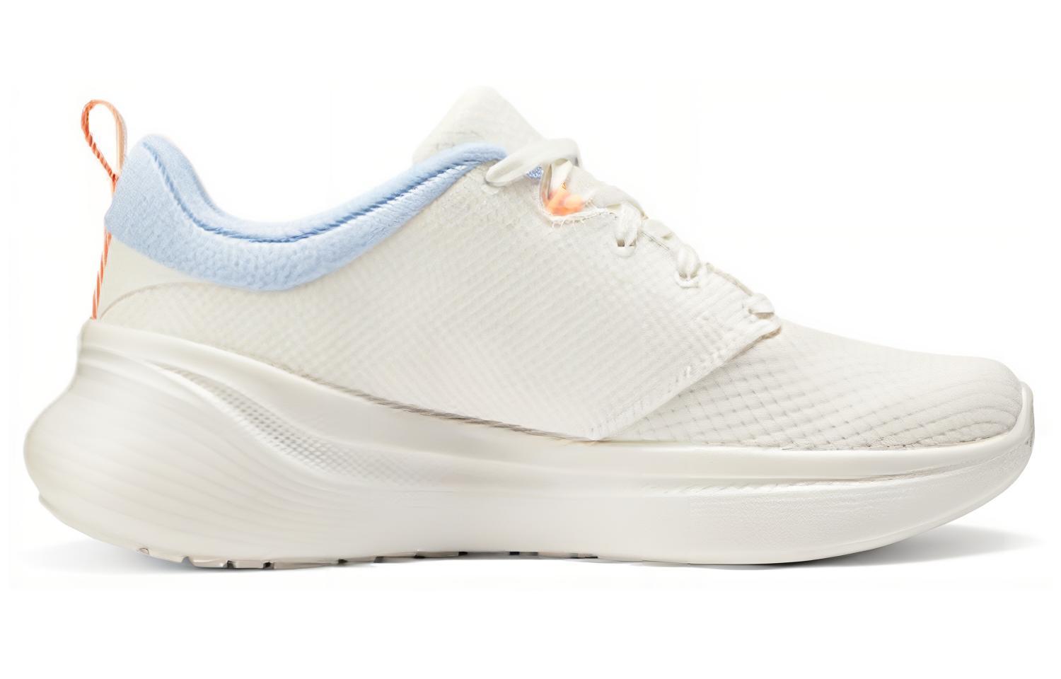 Skechers Vapor Foam Comfortable Abrasion Resistant Low top Running Shoes Women’s White Blue Orange