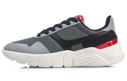Li Ning LN 92 Basic Lightweight Low top Running Shoes Unisex Gray Black Red