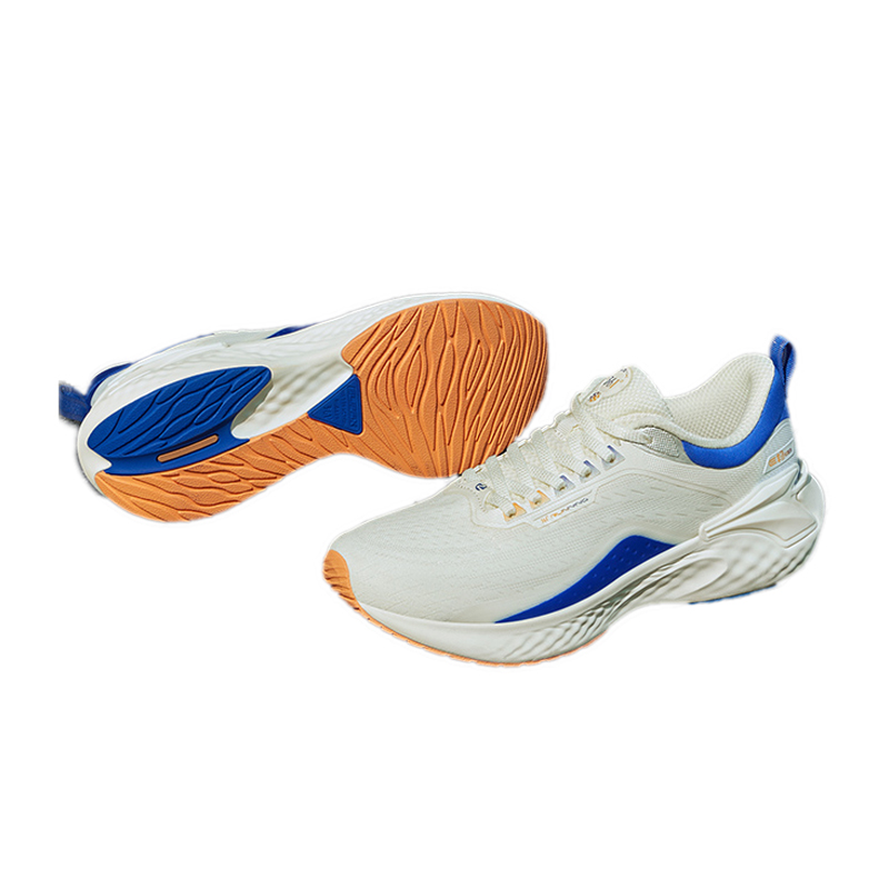 361° Slip Resistant Breathable Cushioning Slip Resistant Breathable Cushioning Low top Running Shoes Men's White Blue