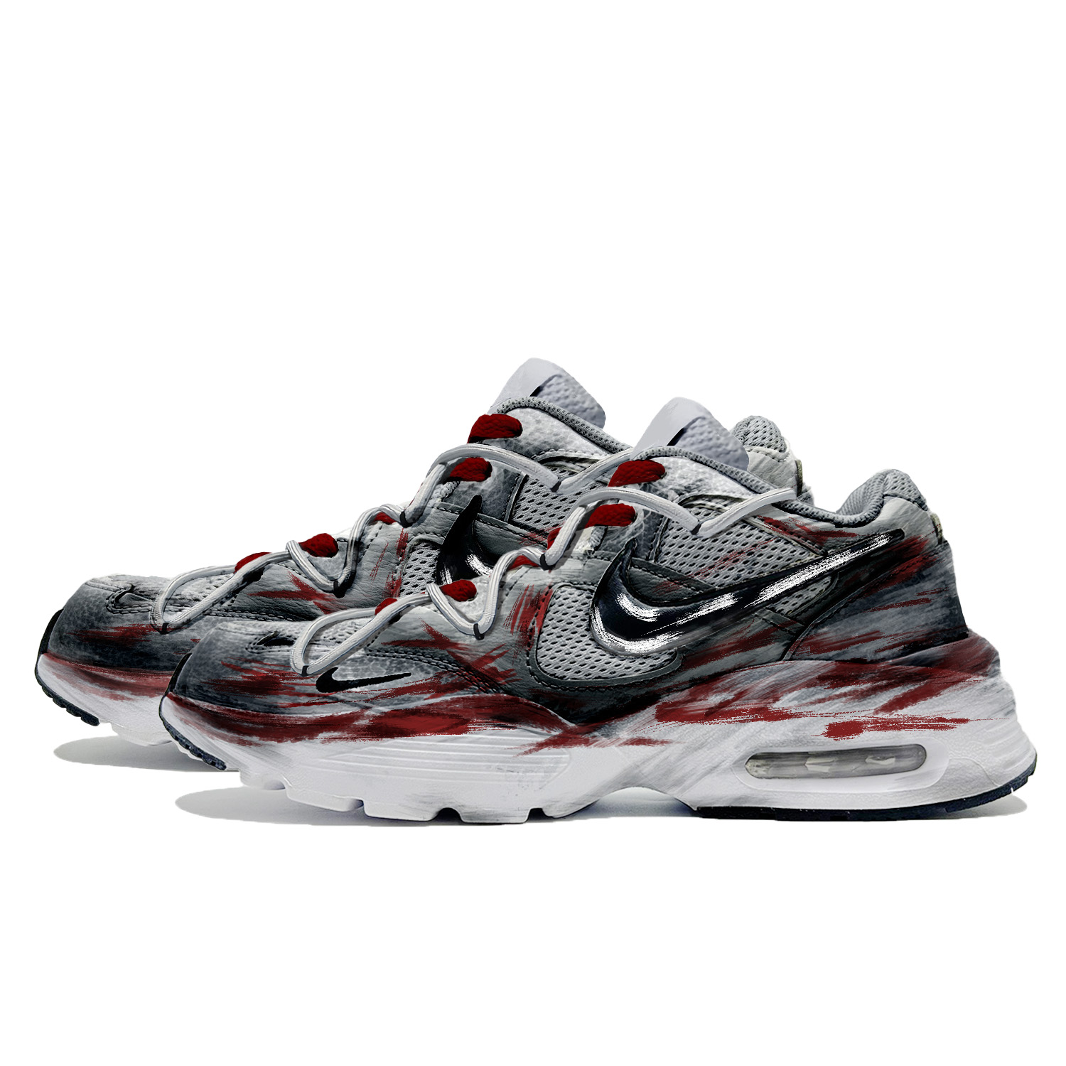 Nike Air Max Fusion Low top Running Shoes Men’s Red