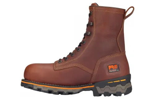 Timberland Boondock Leather Waterproof And Wear resistant Short Outdoor Boots Brown