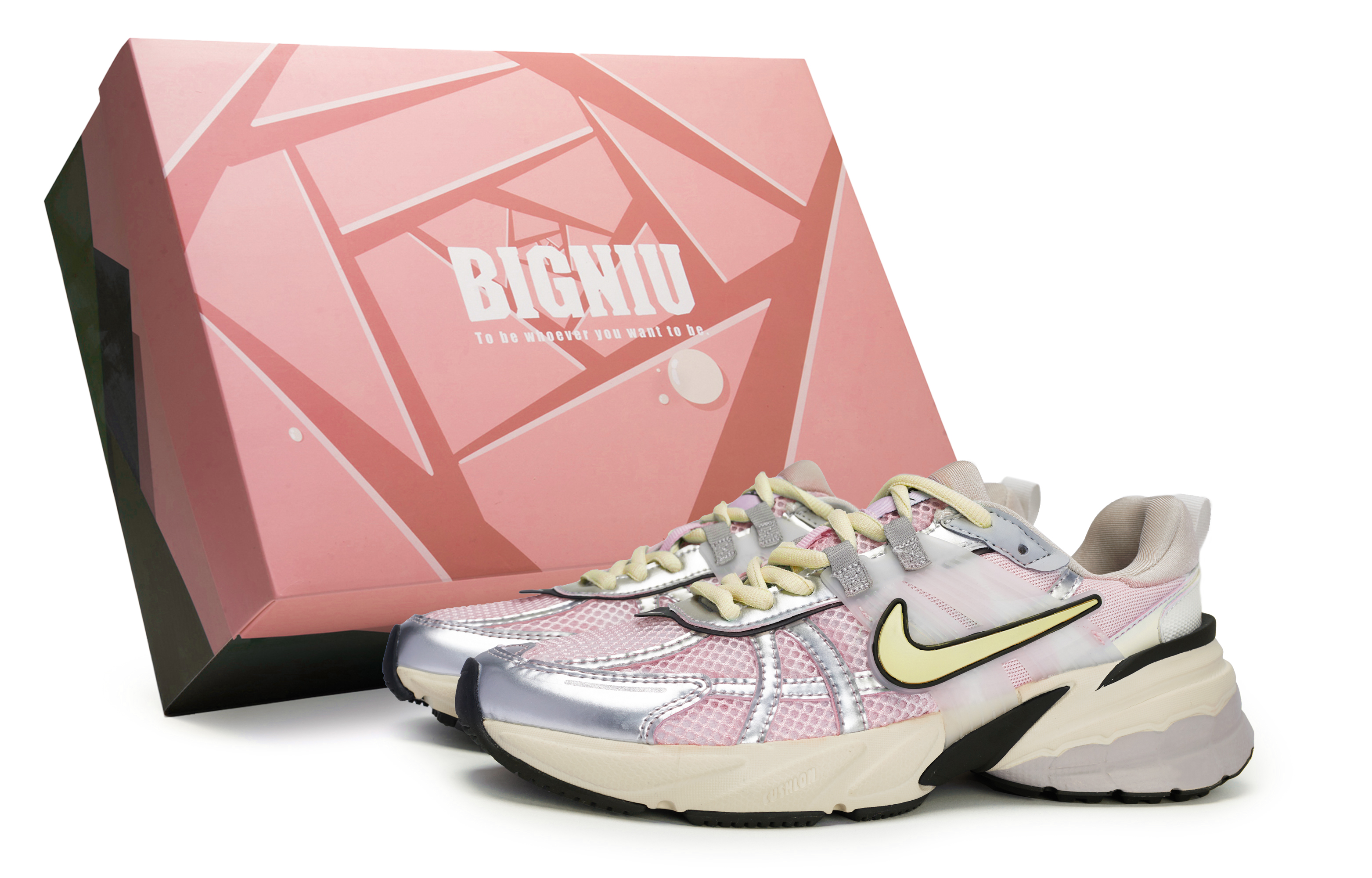 Nike V2K Run Slip Resistant Abrasion Resistant Slip Resistant Abrasion Resistant Low top Casual Running Shoes Women’s