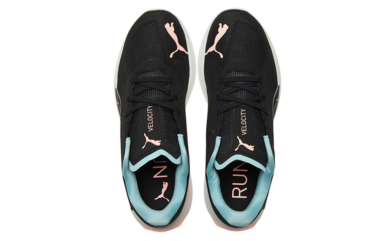 Женские кроссовки PUMA Velocity Nitro 1 (черно-бело-синие) — фото 4
