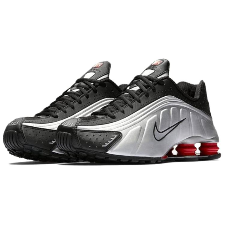 Nike Shox R4 Black Metallic Silver 2024