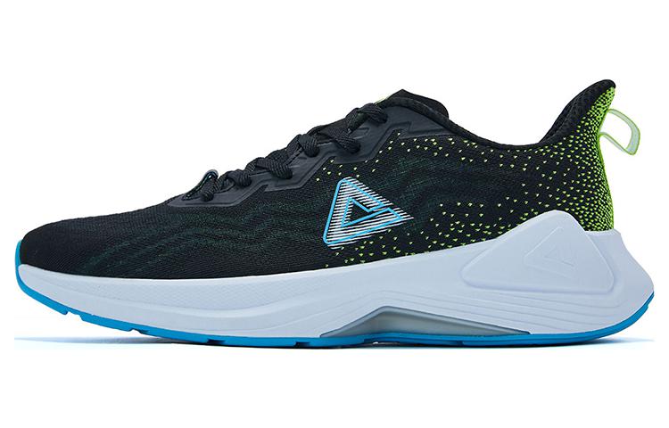 PEAK Lightweight Cushioning Low top Running Shoes Men’s Black Green