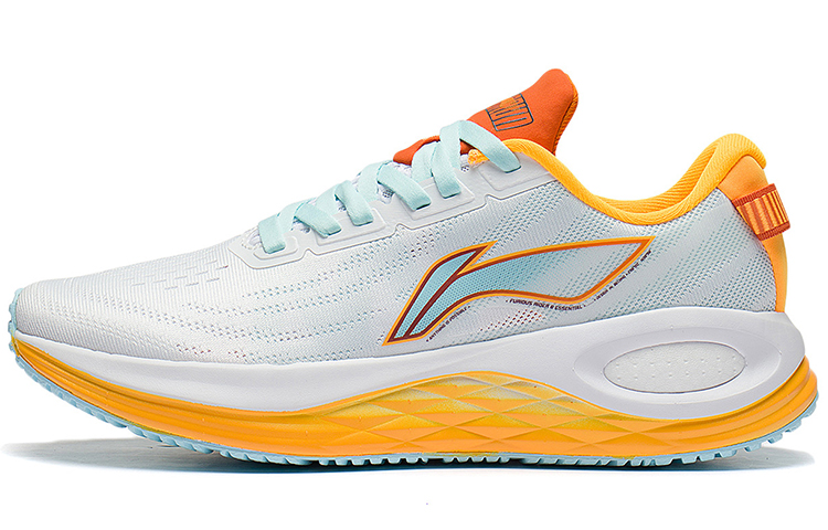 Li Ning Furious Rider 6.0 Rebound Low top Running Shoes Men's White Orange