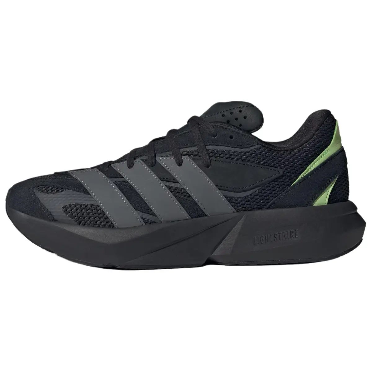 Adidas LIGHTBLAZE Mesh Abrasion Resistant Low top Running Shoes Men's Black