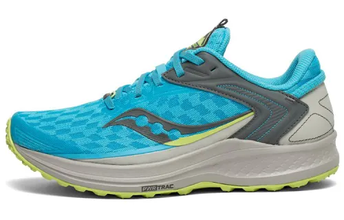 Saucony Comfortable Breathable Low top Trail Running Shoes Women's Blue Gray