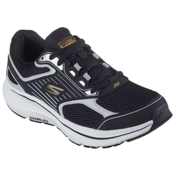 Skechers Go Run Consistent 2.0 Cushioning, Wear Resistant Low top Running Shoes Men’s Black Silver