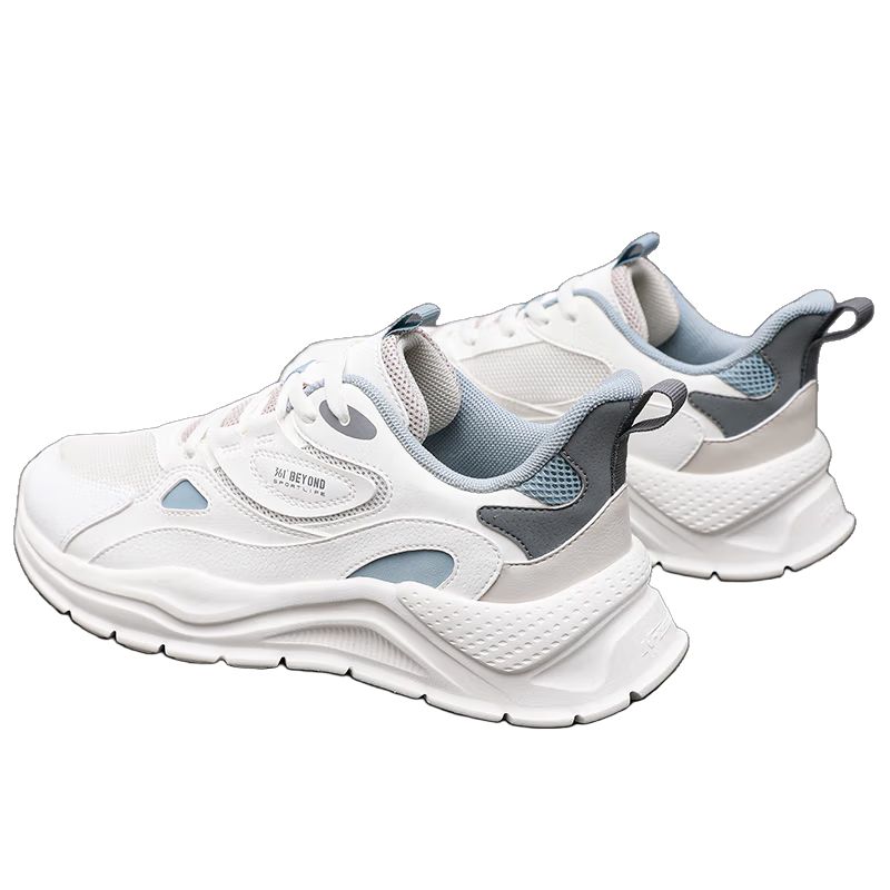 361° Cushioning Breathable Low top Casual Running Shoes Men’s White Blue