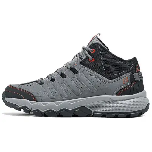 Skechers OUTDOOR MENS Comfortable Mid top Outdoor Shoes Men's Gray Black