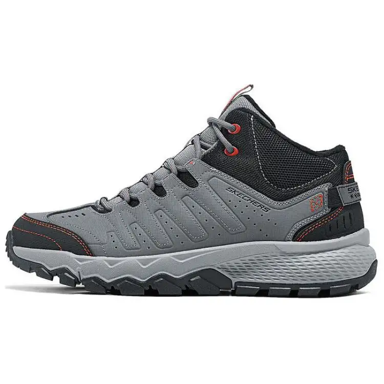 Skechers OUTDOOR MENS Comfortable Mid top Outdoor Shoes Men's Gray Black
