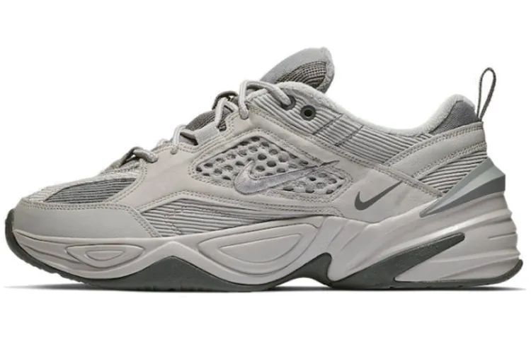 Nike M2K Tekno Slip-Resistant Height-Increasing Low-top Chunky Sneakers Unisex Smoke Gray