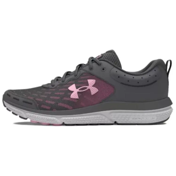 Under Armour Charged Assert 10 Cushioning Low top Running Shoes Women's Gray Pink