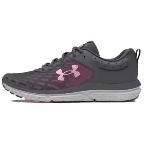 Under Armour Charged Assert 10 Cushioning Low top Running Shoes Women's Gray Pink