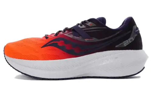 Saucony Triumph Victory 20 Fabric Cushioning Slip Resistant Abrasion Resistant Low top Running Shoes Men's Orange Red