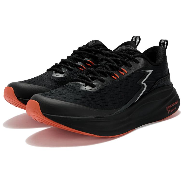 361° Abrasion Resistant Breathable Rebound Low top Running Shoes Men’s Black Orange