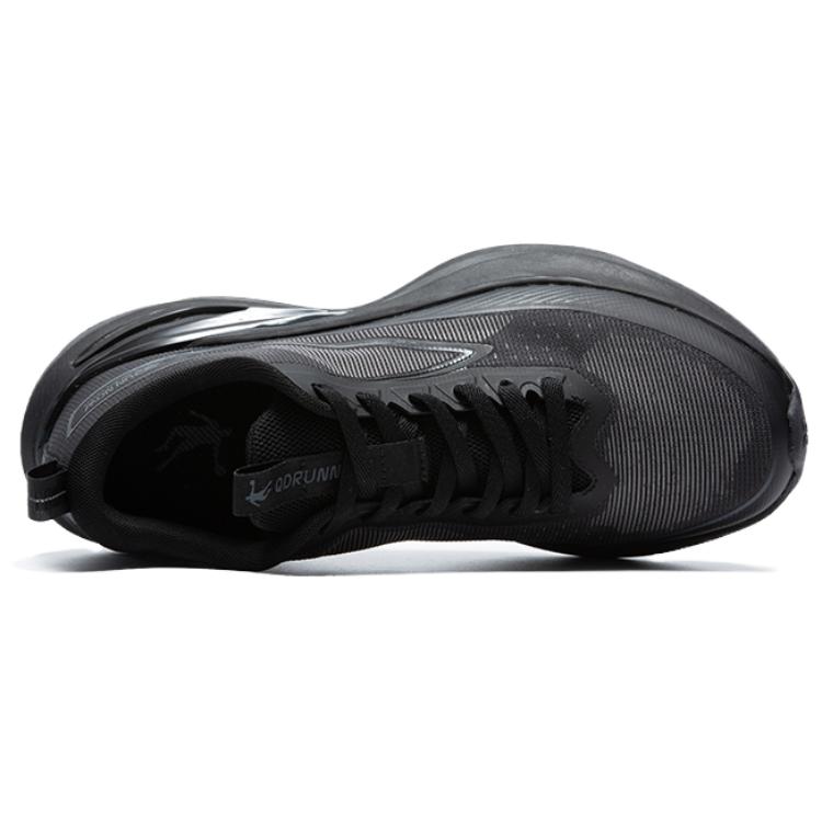 QIAODAN Light Speed 5.0 Cushioning Slip Resistant Rebound Low top City Commuting Running Shoes Men’s Black