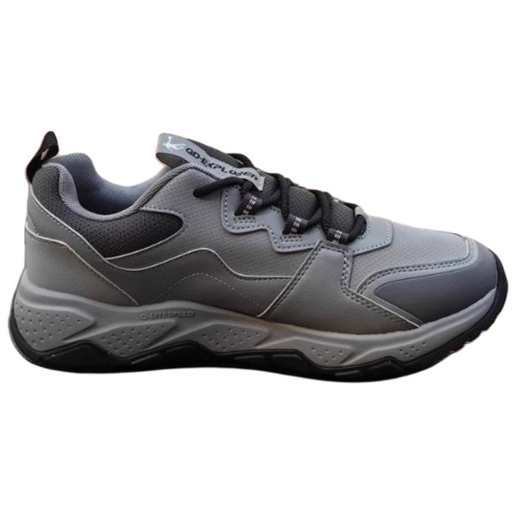 QIAODAN Slip Resistant Abrasion Resistant Low top Outdoor Shoes Men’s Gray