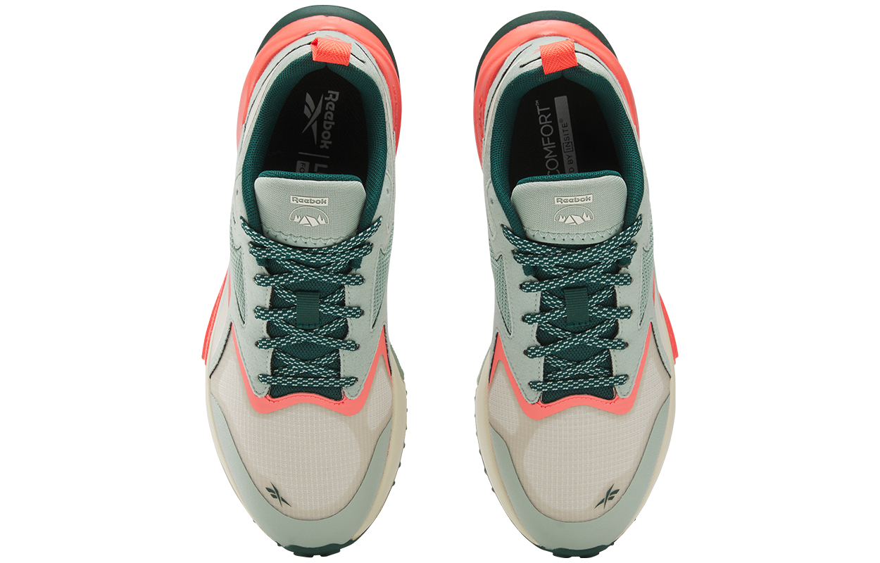 Reebok Abrasion Resistant Breathable Low top Casual City Commuting Running Shoes Women’s Red Green