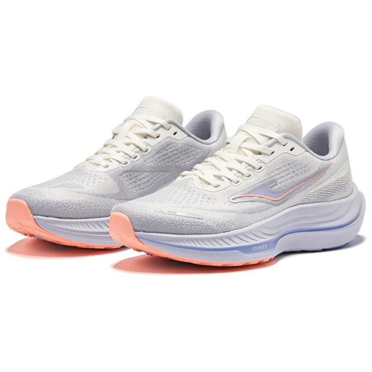 Erke Slip Resistant Abrasion Resistant Low top Casual Running Shoes Women’s White Purple
