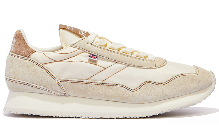 Norman Walsh Leather Low top Running Shoes Unisex Milk Tea
