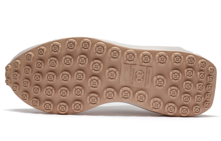 Li Ning Versatile Suede, Textile, Synthetic Leather Abrasion Resistant Breathable Low top Running Shoes Women’s