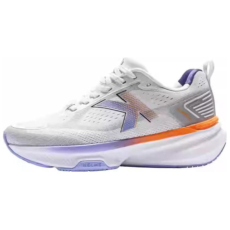 KELME Abrasion Resistant Lightweight Low top Casual Running Shoes Unisex White Purple