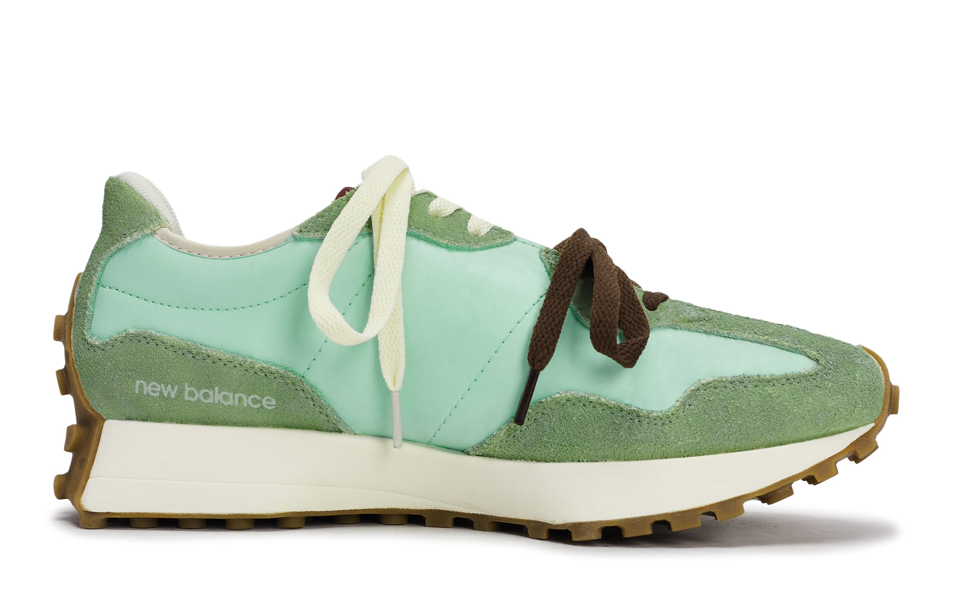 New Balance NB 327 Abrasion Resistant Abrasion Resistant Low top Running Shoes Women’s Beige Brown Green