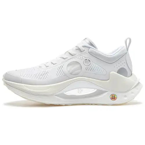 Li Ning Shadow CRC Slip Resistant Abrasion Resistant Low top Running Shoes Men's Standard White