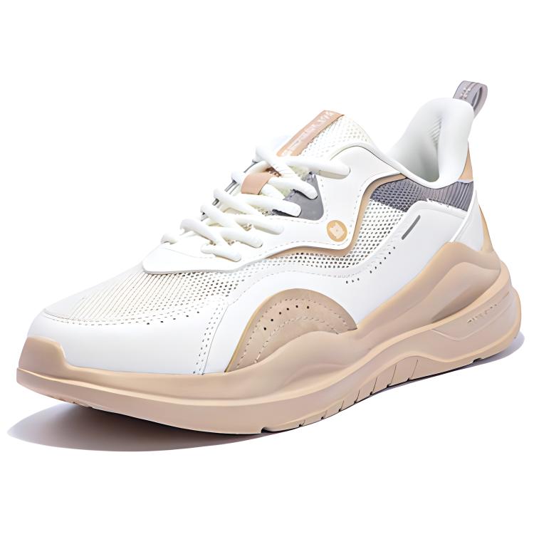 361° Abrasion Resistant Slip Resistant Low top Sprint Running Shoes Women’s White Brown