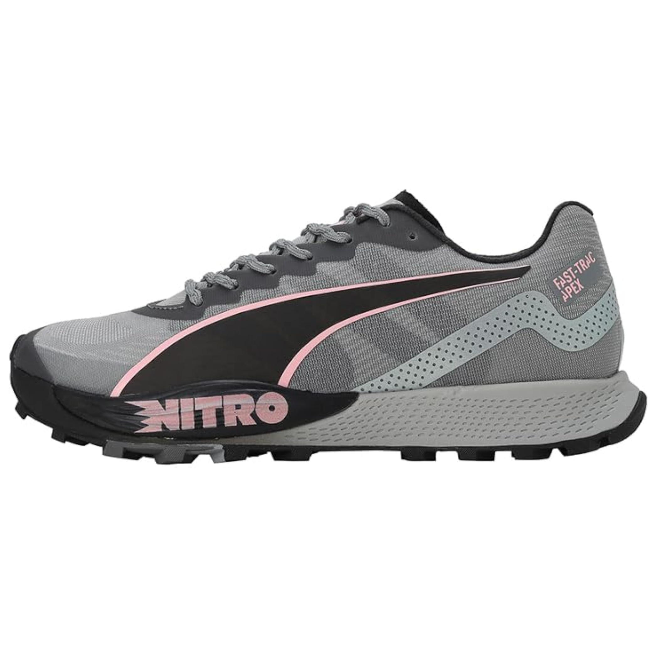 PUMA Fast Trac Apex Nitro Trail Running Shoes 'Grey Black' Women's