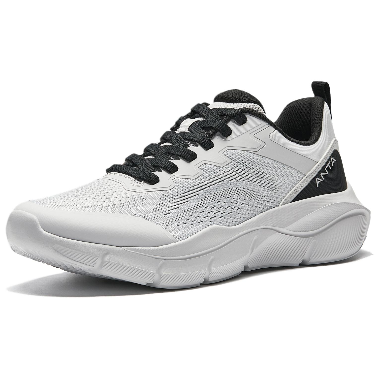 Anta Cushioning Breathable Low top Casual Running Shoes Men’s Gray Black