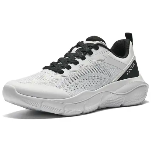 Anta Cushioning Breathable Low top Casual Running Shoes Men's Gray Black