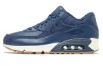 Nike Air Max 90 Suede, Synthetic Leather Cushioning Coverage Cushioning Coverage Low top Running Shoes Men's Dark Blue