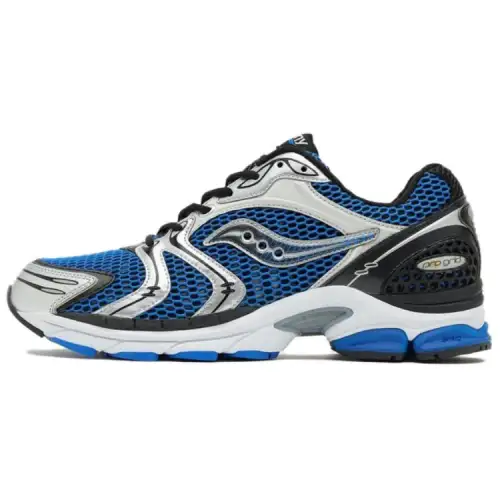 Saucony ProGrid Triumph 4 Slip Resistant Abrasion Resistant Low top Casual Running Shoes Men's Blue