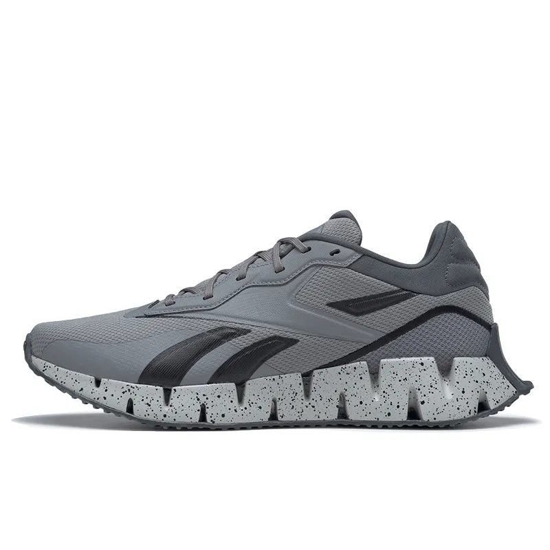 Reebok Fabric Cushioning Breathable Lightweight Low top Running Shoes Unisex Light Gray