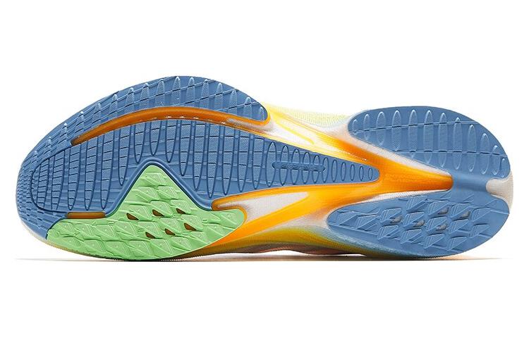 Anta MACH 3.0 Comfortable Slip Resistant Abrasion Resistant Low top Running Shoes Men’s White Blue Yellow