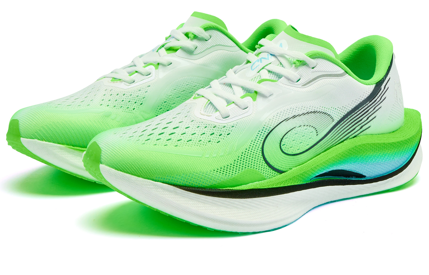 QIAODAN Strong Wind 3.0 Running Shoes Men’s Low Top Jordan White Bright Green