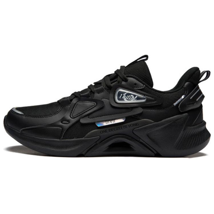 361° Vintage Cushioning Abrasion Resistant Lightweight Low top Running Shoes Men’s Obsidian Black