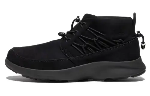 Keen Uneek Chukka Leather Mid top Outdoor Shoes Men's Black