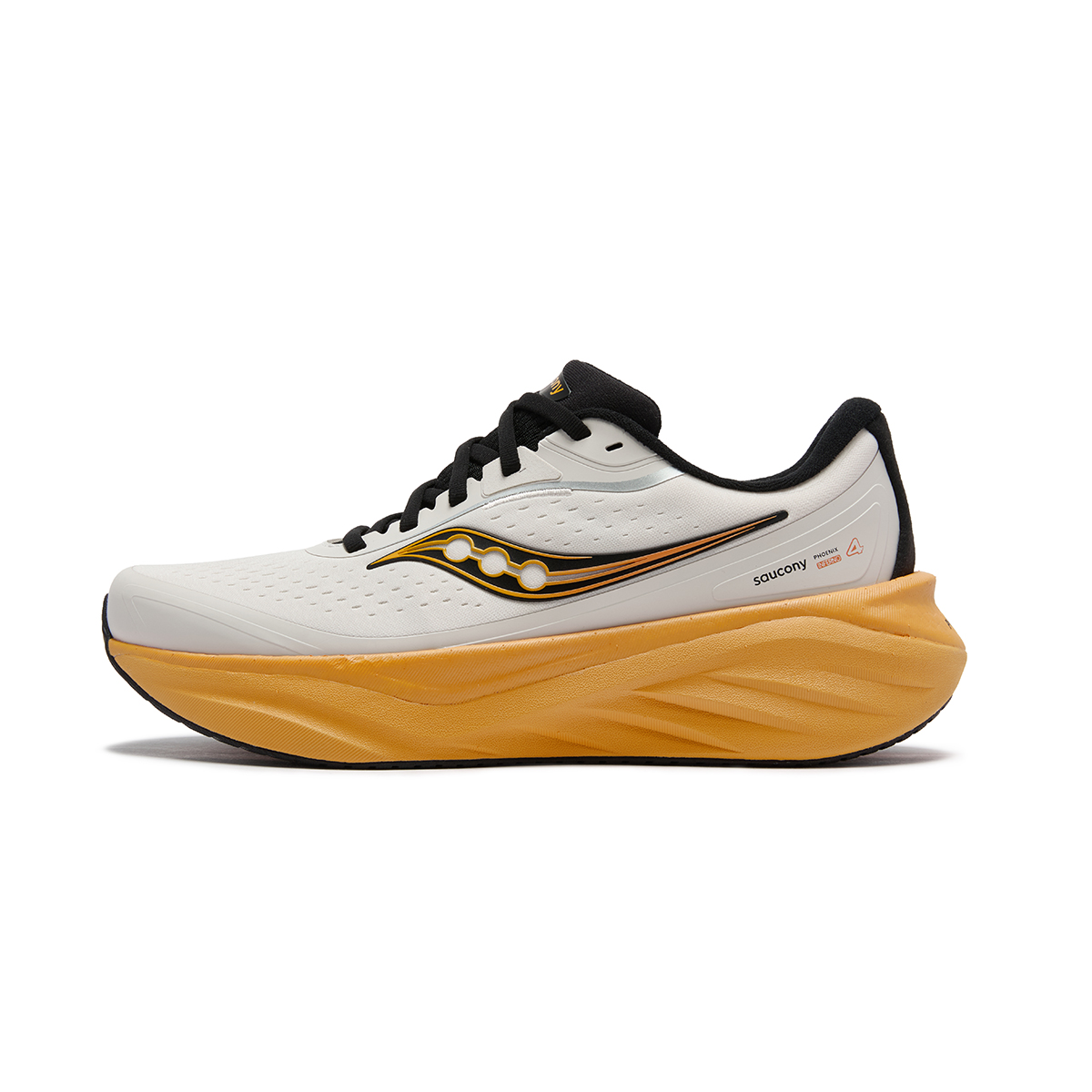 Saucony PHOENIX INFERNO Firebird 4 Running Shoes Unisex Beige Black