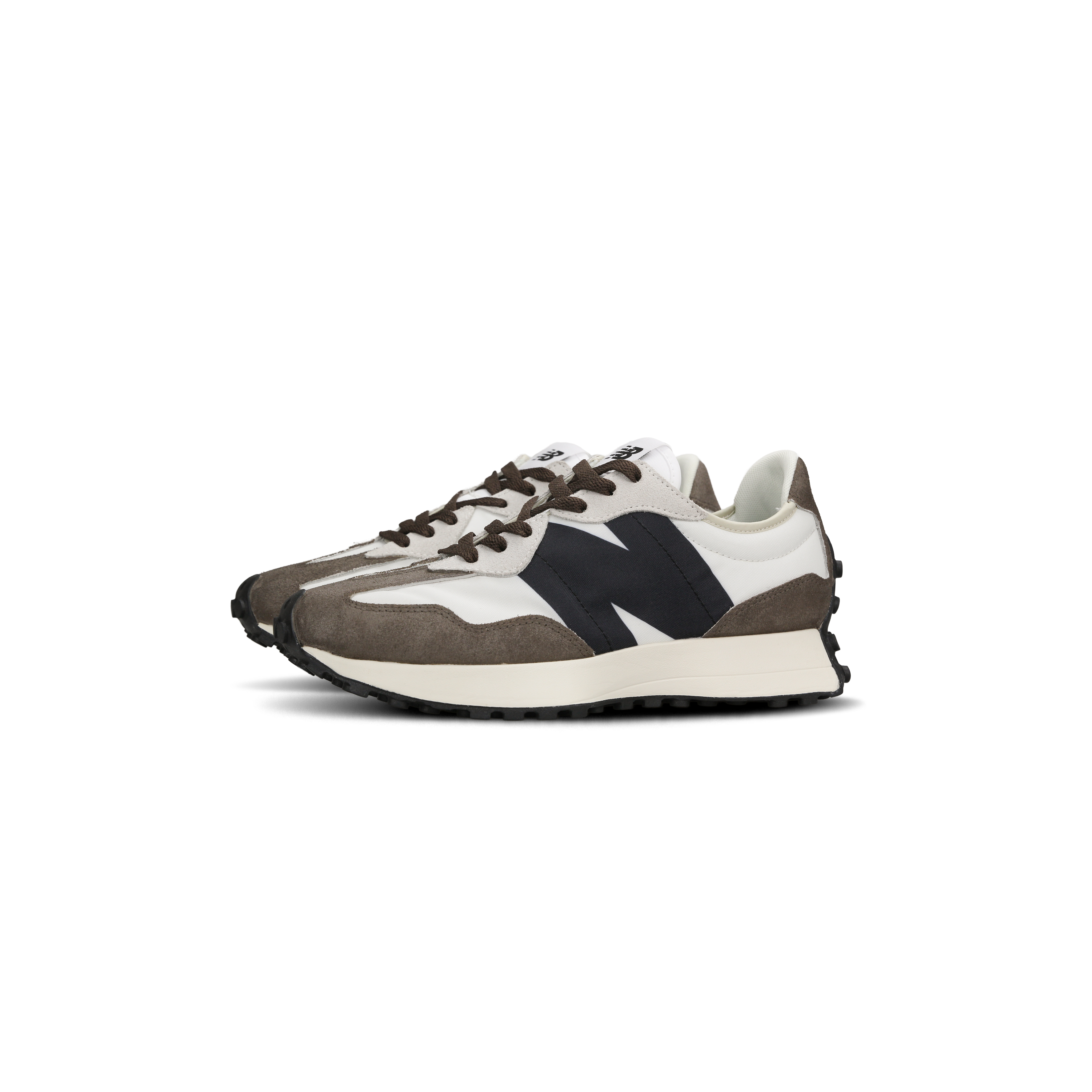 New Balance NB 327 Cushioning, Wear Resistant Low top Running Shoes Unisex Black White Brown