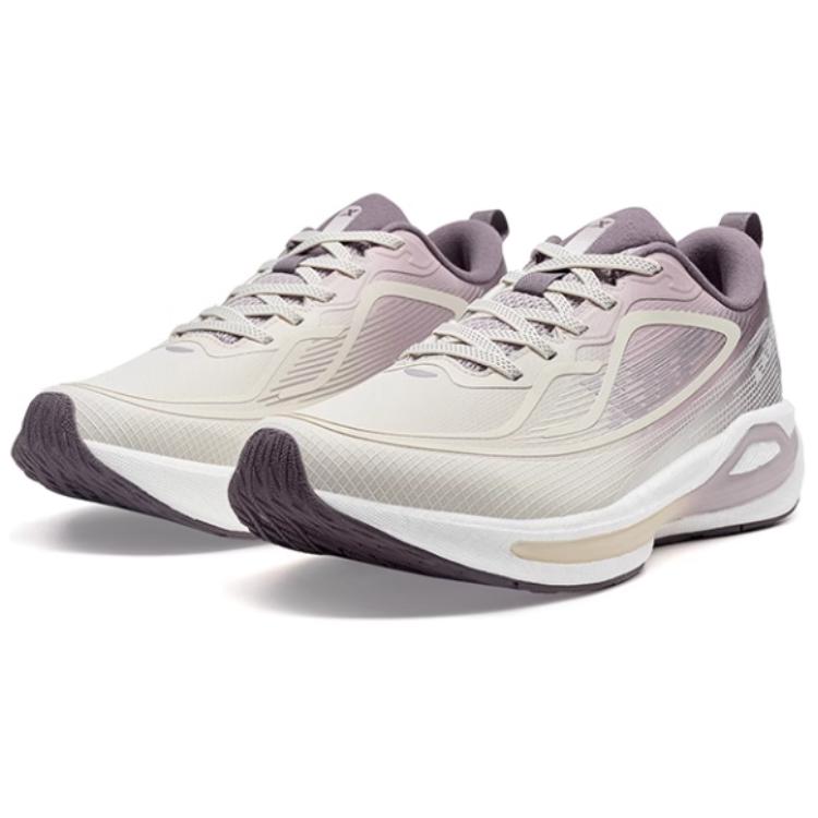 XTEP Starburst Cushioning Slip Resistant Low top Casual Running Shoes Women’s Gray Purple