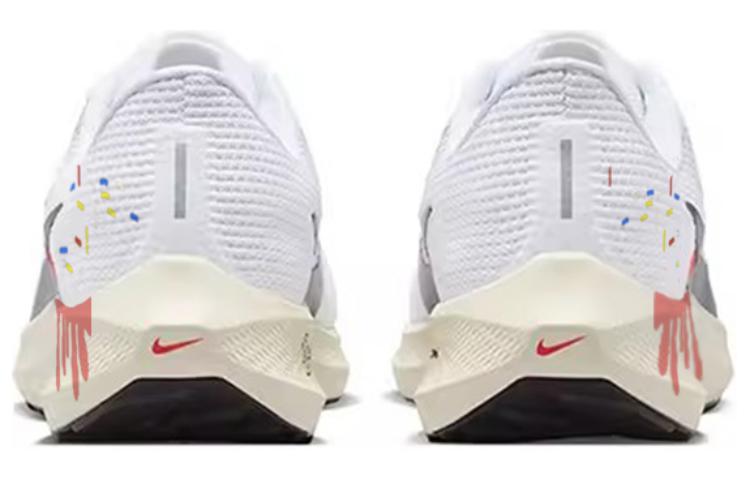 Nike Air Zoom Pegasus 40 Cushioning Slip Resistant Abrasion Resistant Low top Running Shoes Unisex White