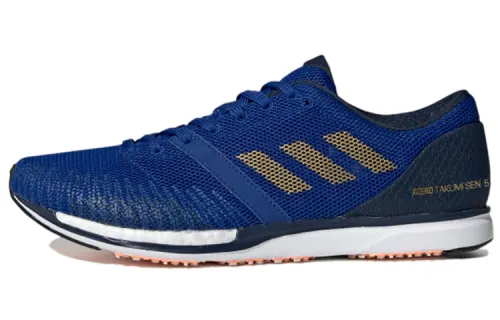 Adidas Adizero Fabric Breathable Low top Marathon Running Shoes Men's Blue